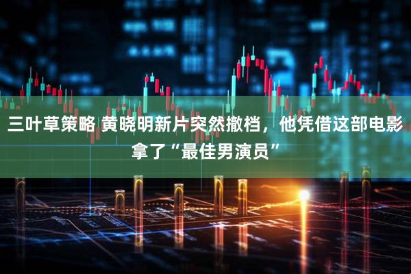 三叶草策略 黄晓明新片突然撤档，他凭借这部电影拿了“最佳男演员”